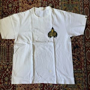 White bape tee